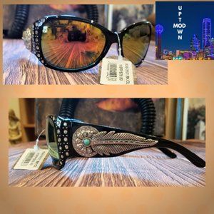 Montana West Feather Collection Sunglasses Mirror